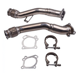 Catless Downpipe Exhaust for 1997-2005 K04/RS6 Fits Audi S4 B5 A6/Allroad C5 2.7L Bi Turbo 3"-2.5"