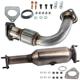 Front Exhaust Flex Pipe And Catalytic Converter compatible for Honda Accord 2.4L 2003-2007