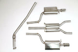 Audi B6 A4 Quattro Cat Back Stealth Exhaust System 1.8T 6spd (Round Tips)