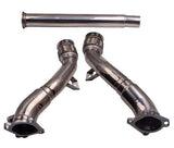 Compatible for Audi S4 B5 A6_ Allroad C5 2.7L BiTurbo K04 RS6 Exhaust Downpipe Down pipe