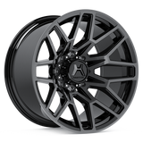 Crossbow  Truck wheels by Harts Metal  22"Black/Machined Face/Satin Dark Tint