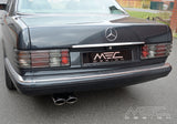 MEC Design sports exhaust system for Mercedes BENZ  W126 6 cylinder 260 + 300 SE / SEL