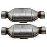 Pair 2.5 Universal Catalytic Converter 83166 compatible for Chevy Silverado 1500 compatible for GMC Ford