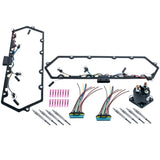 Valve Cover Gasket with Injector and Glow Plug Harness Set compatible for Ford E250 V8