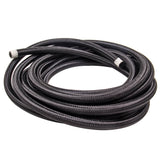 20FT -8AN Nylon Stainless Steel Braided Fuel Gas Oil Line Hose AN8 Black 2000PSI