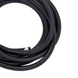 20FT -8AN Nylon Stainless Steel Braided Fuel Gas Oil Line Hose AN8 Black 2000PSI