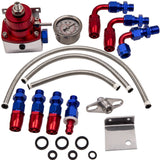 General Use Adjustable Fuel Pressure Regulator Kit 100PSI + AN6 Fitting