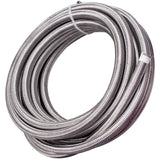 20FT 8AN AN8 PTFE Stainless Steel Braided Oil Gas Fuel Line + 10pcs Hose Kit