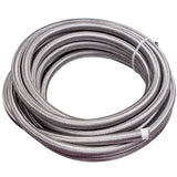 20FT 8AN AN8 PTFE Stainless Steel Braided Oil Gas Fuel Line + 10pcs Hose Kit