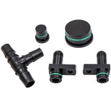 PCV Reroute Kit w/ 8 ft Hose and Resonator Plug compatible for GM 6.6L 04-10 LLY LBZ compatible for Duramax