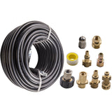 100FT Sewer Jet Hose 1/4'' NPT Sewer Jetter Kit for Pressure Washer 5800PSI