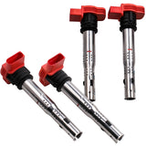 Set of 4 Ignition Coil Pack compatible for Audi A4 A5 R8 compatible for VW Golf GTI 2.0T FSI 06E905115C