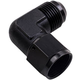 12AN AN12 To AN-12 12AN 90 Degree Fuel Fitting Adapter Black