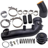 Intake Turbo Charge Pipe Piping with 50mm BOV Kit compatible for BMW E90 E91 E92 E93