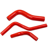 6x Silicone Radiator Hose Kit with Clamps Red compatible for Honda Civic 1.6L D15 D16