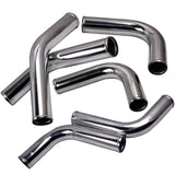 2.5 inch Universal Aluminum Intercooler Turbo Piping pipe Kit+ Silicone+Clamp