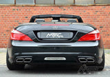 Sports Rear Muffler for Mercedes Benz  R231 SL350 + SL500  MEC DESIGN