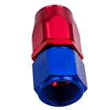 Blue Red AN10 -10AN Straight Swivel Oil Fuel Gas Hose Line Fitting Adaptor