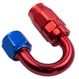 Red Bule Oil Fuel Line 8AN Fittings 180 Degree AN8 Seal Hose End Fitting