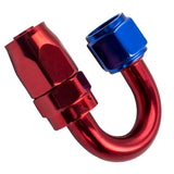 Red Bule Oil Fuel Line 8AN Fittings 180 Degree AN8 Seal Hose End Fitting