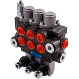 3 Spool Hydraulic Directional Control Valve 11gpm Double Acting Cylinder 40L/min