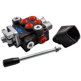 2 Spool 11 GPM Hydraulic Directional Control Valve Tractor Loader w/ Joystick